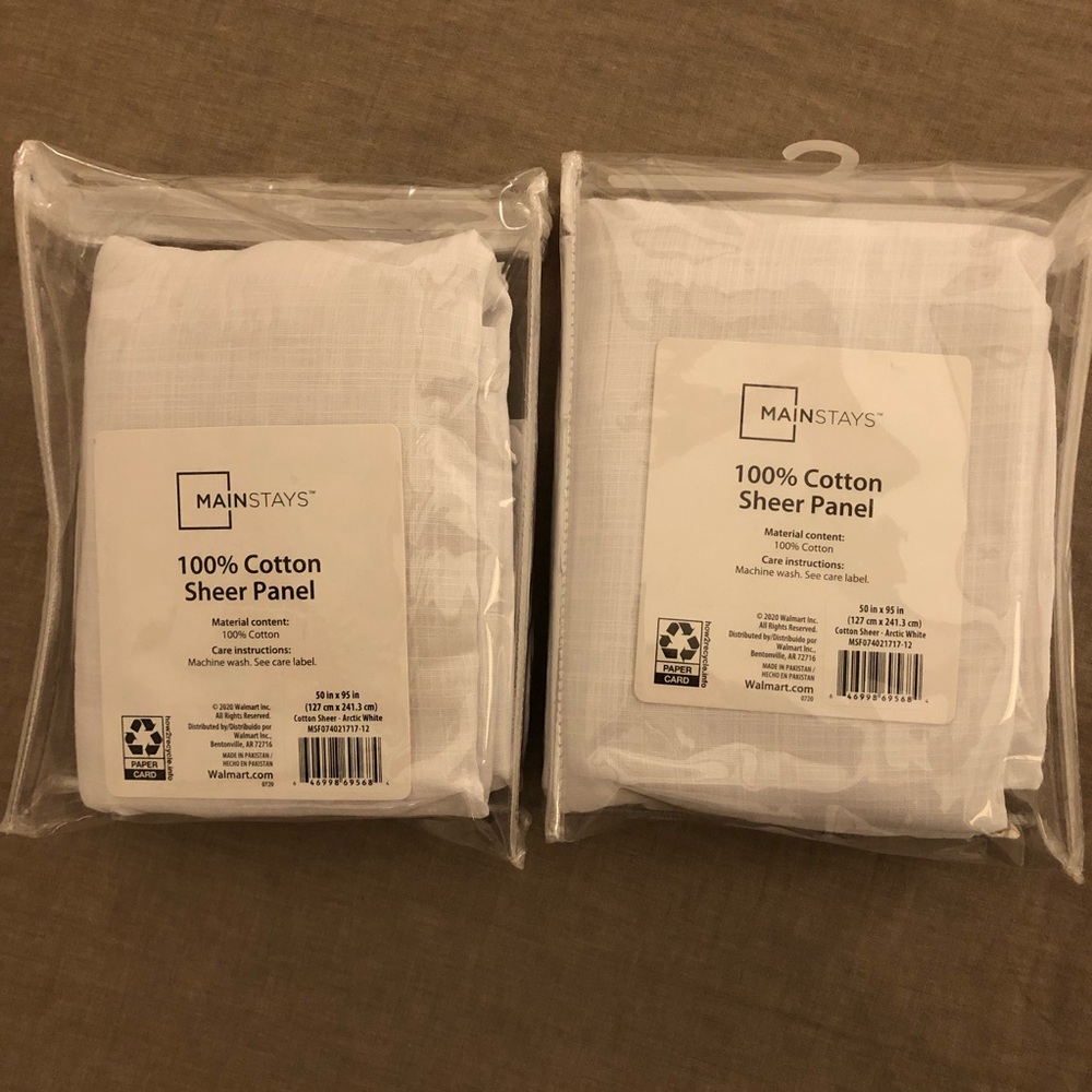 Cotton Sheer Curtains